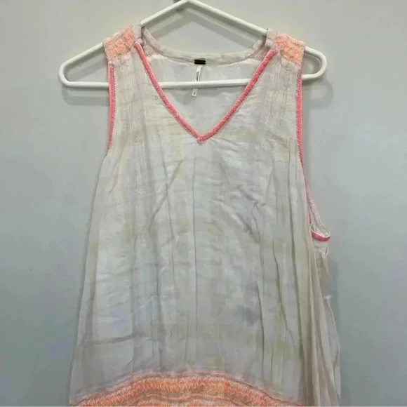 Free People Run With Me Ivory Mini Dress Size S - Picture 3 of 10